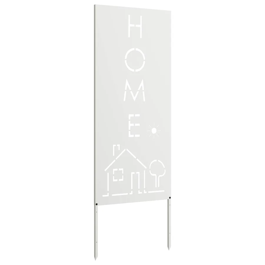 Écran de confidentialité de jardin Fretwork Blanc 50 x 140 cm - 5