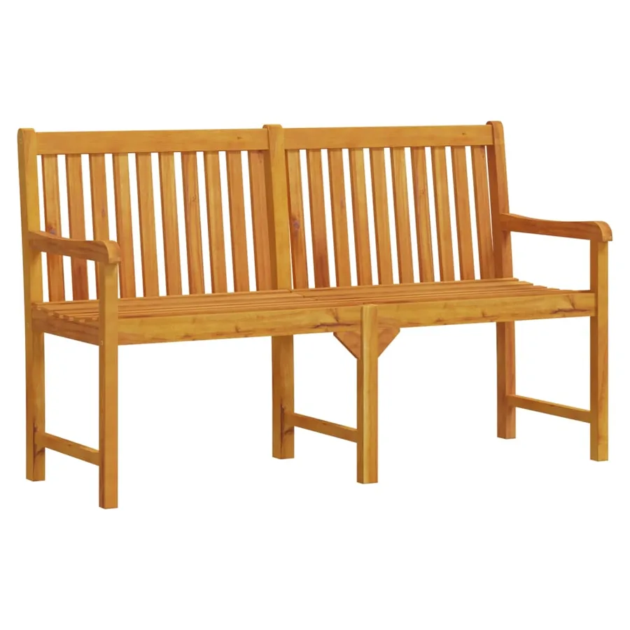 Banc de jardin 150 cm Bois solide d'acacia - 2