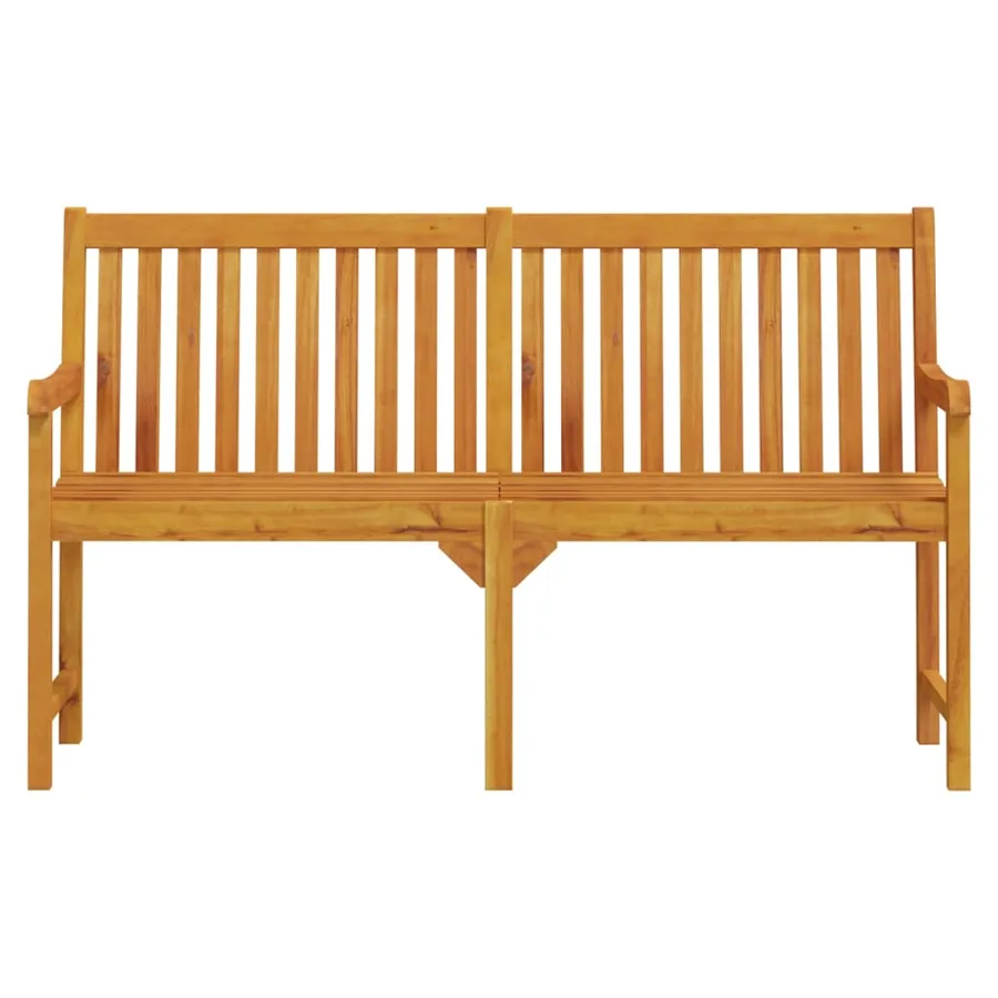 Banc de jardin 150 cm Bois solide d'acacia - 3