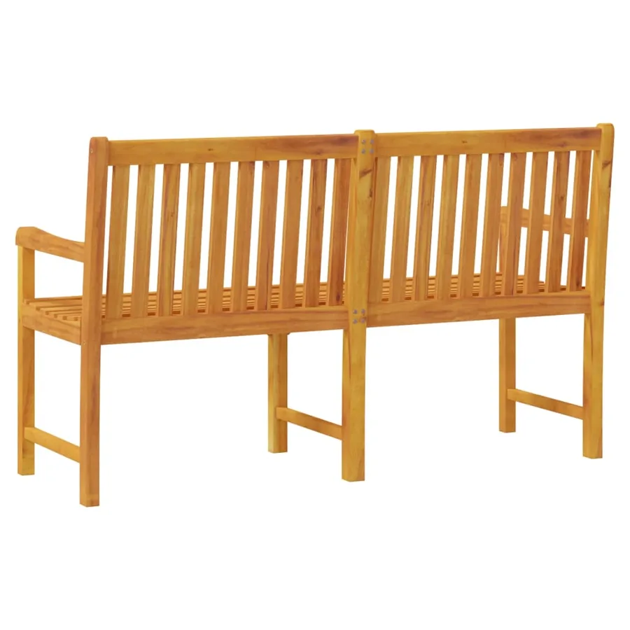 Banc de jardin 150 cm Bois solide d'acacia - 5