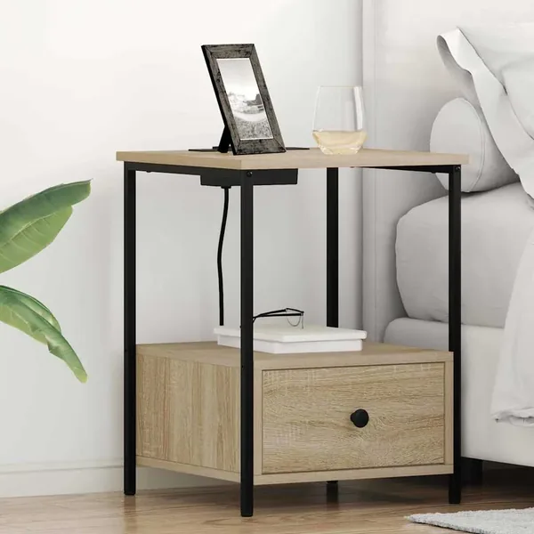 Cabinet de chevet avec tiroir Chêne Sonoma 42 x 41 x 56 cm