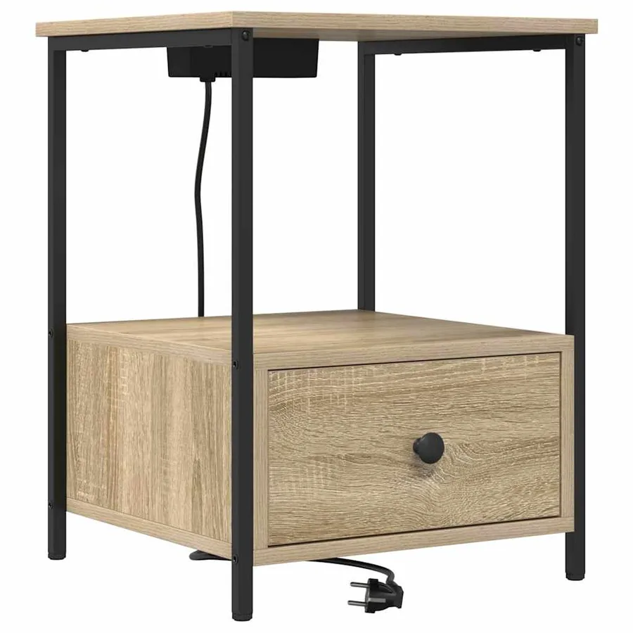 Cabinet de chevet avec tiroir Chêne Sonoma 42 x 41 x 56 cm - 2