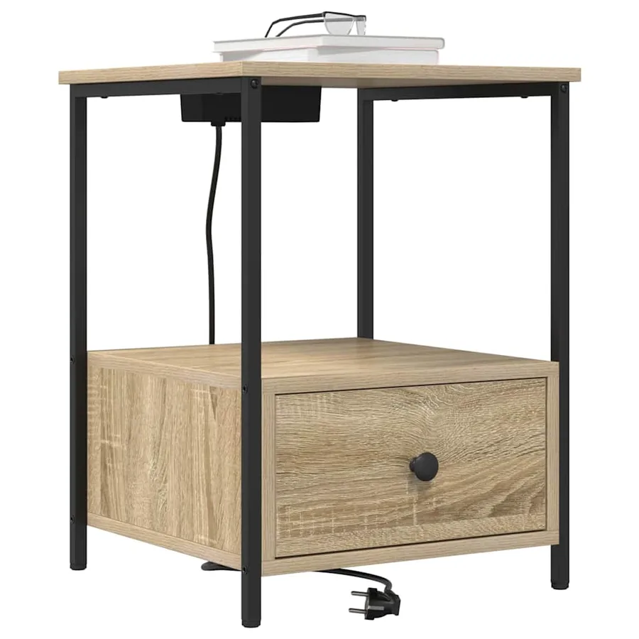 Cabinet de chevet avec tiroir Chêne Sonoma 42 x 41 x 56 cm - 3