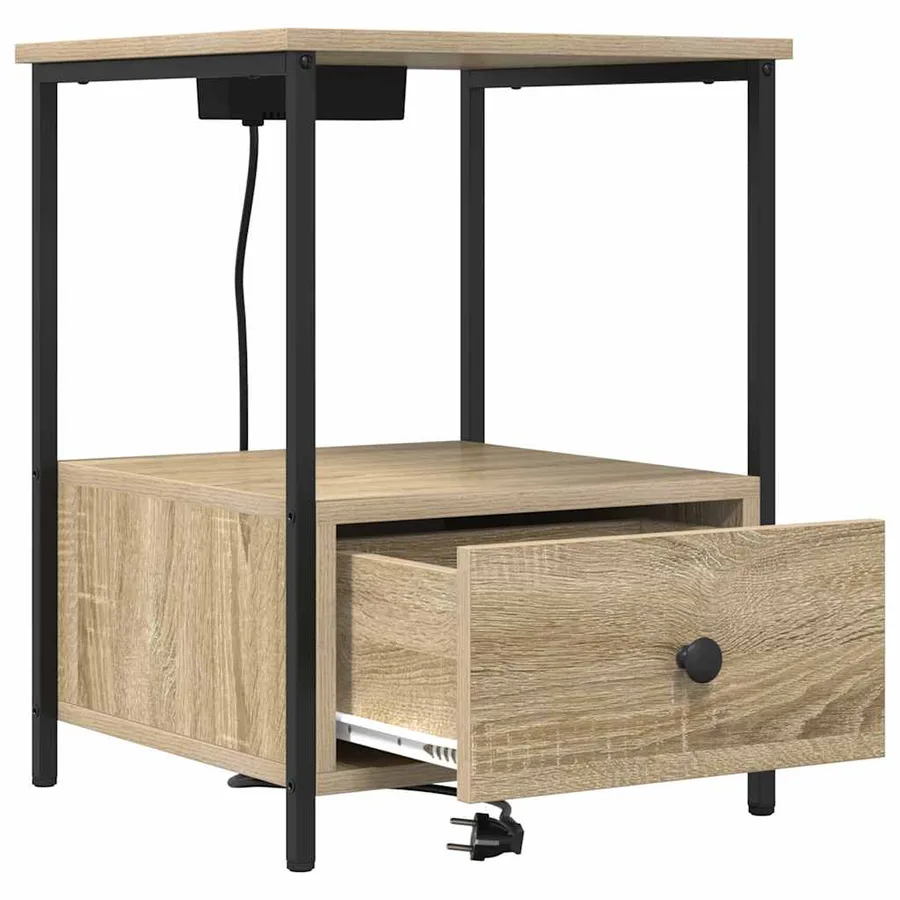 Cabinet de chevet avec tiroir Chêne Sonoma 42 x 41 x 56 cm - 5