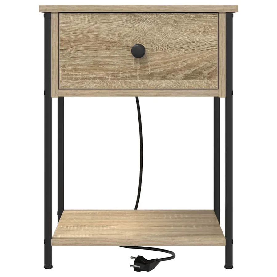 Cabinet de chevet avec tiroir Chêne Sonoma 42 x 41 x 56 cm - 6
