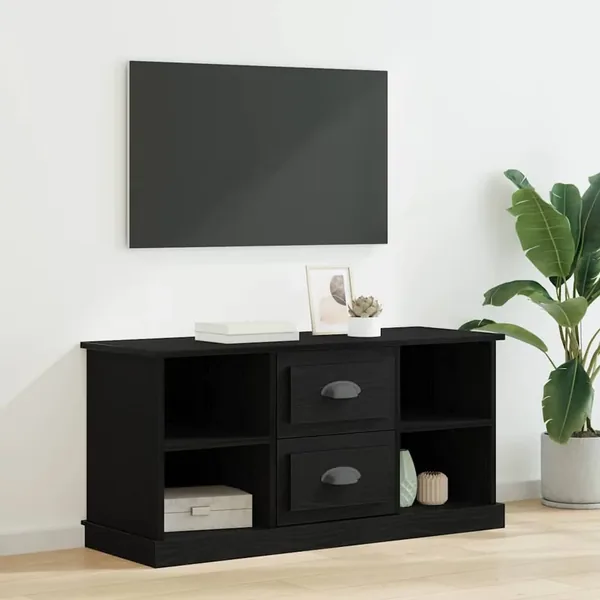 Meuble TV Chêne noir 99,5 x 35,5 x 48 cm Bois d'ingénierie