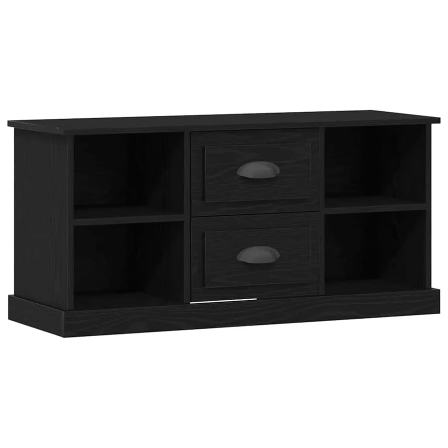 Meuble TV Chêne noir 99,5 x 35,5 x 48 cm Bois d'ingénierie - 2