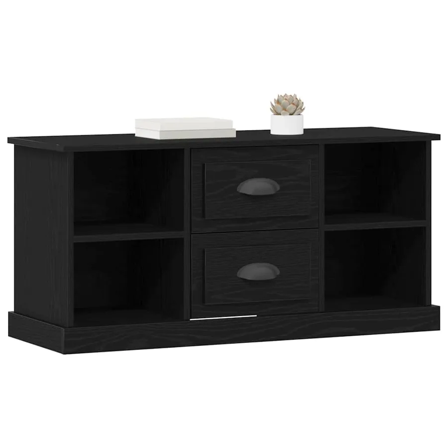 Meuble TV Chêne noir 99,5 x 35,5 x 48 cm Bois d'ingénierie - 3