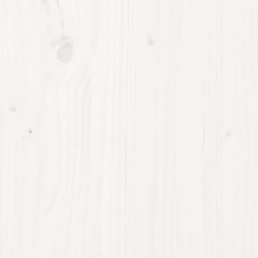 Cadre de lit sans matelas blanc bois massif 120x200 cm - 5