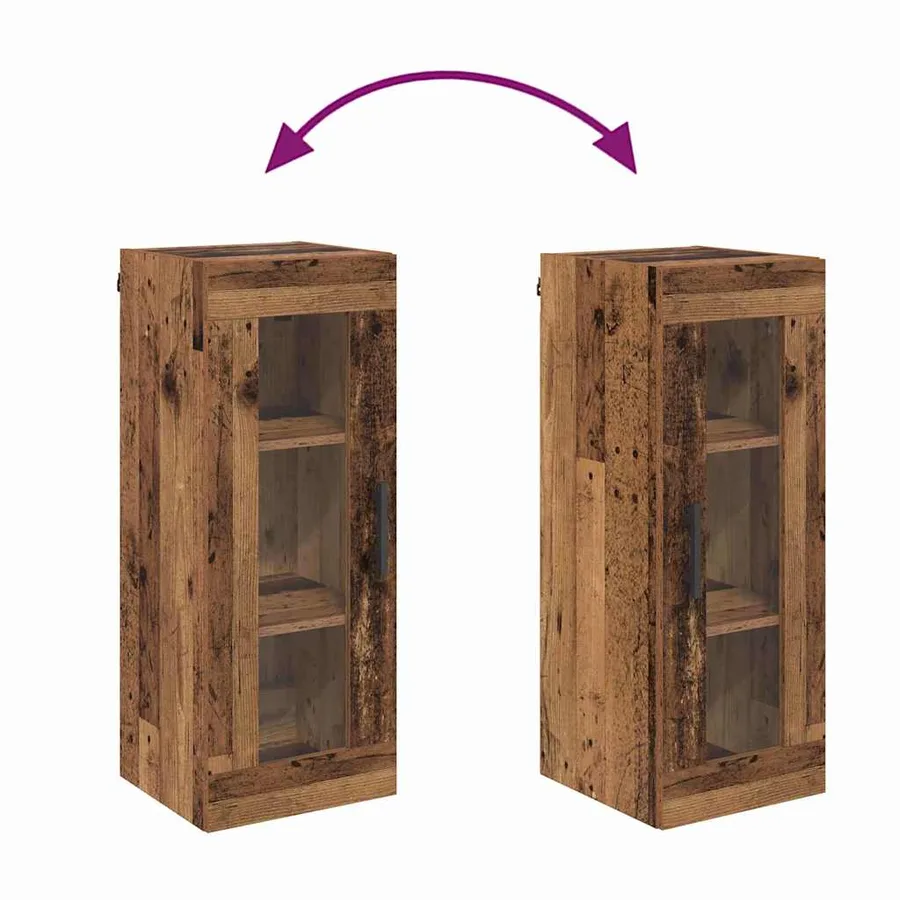 Meuble mural Bois Ancien 34,5 x 34 x 90 cm - 8