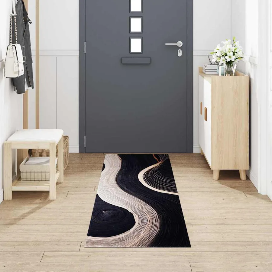 Tapis de Cuisine Noir 300 x 60 cm Velours - 3