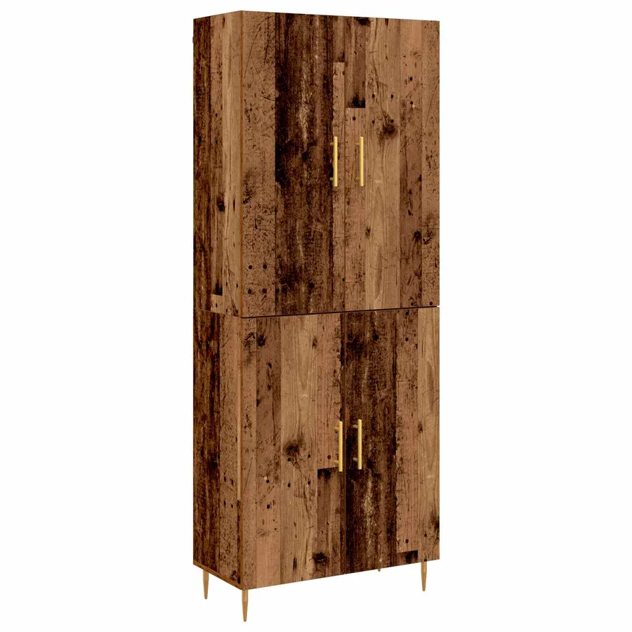 Haut Armoire Bois ancien 69,5 x 34 x 180 cm Bois d'ingénierie - 2