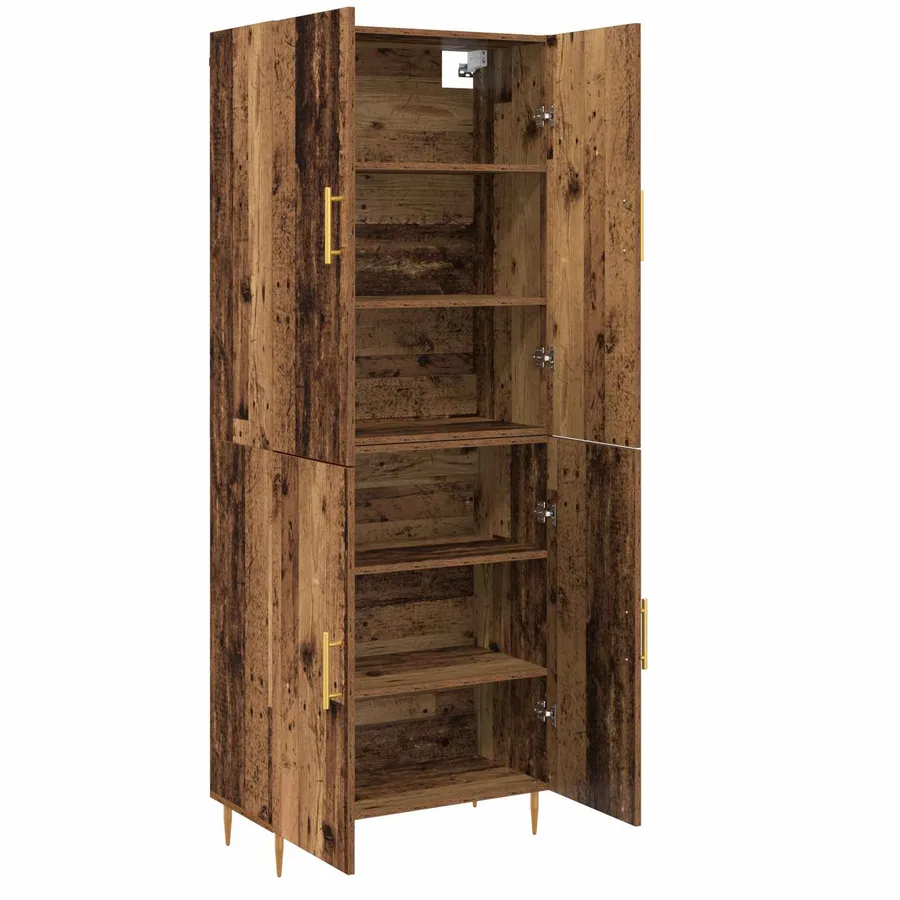 Haut Armoire Bois ancien 69,5 x 34 x 180 cm Bois d'ingénierie - 5