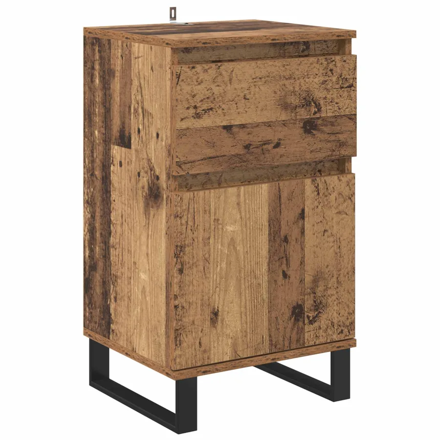 Buffet Bois ancien 35 x 40 x 70 cm Bois d'ingénierie - 2