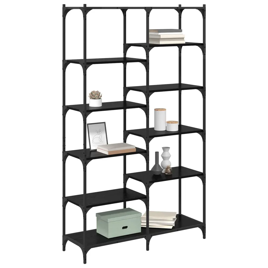 Étagère Chêne noir 100 x 32 x 170 cm Bois d'ingénierie - 3