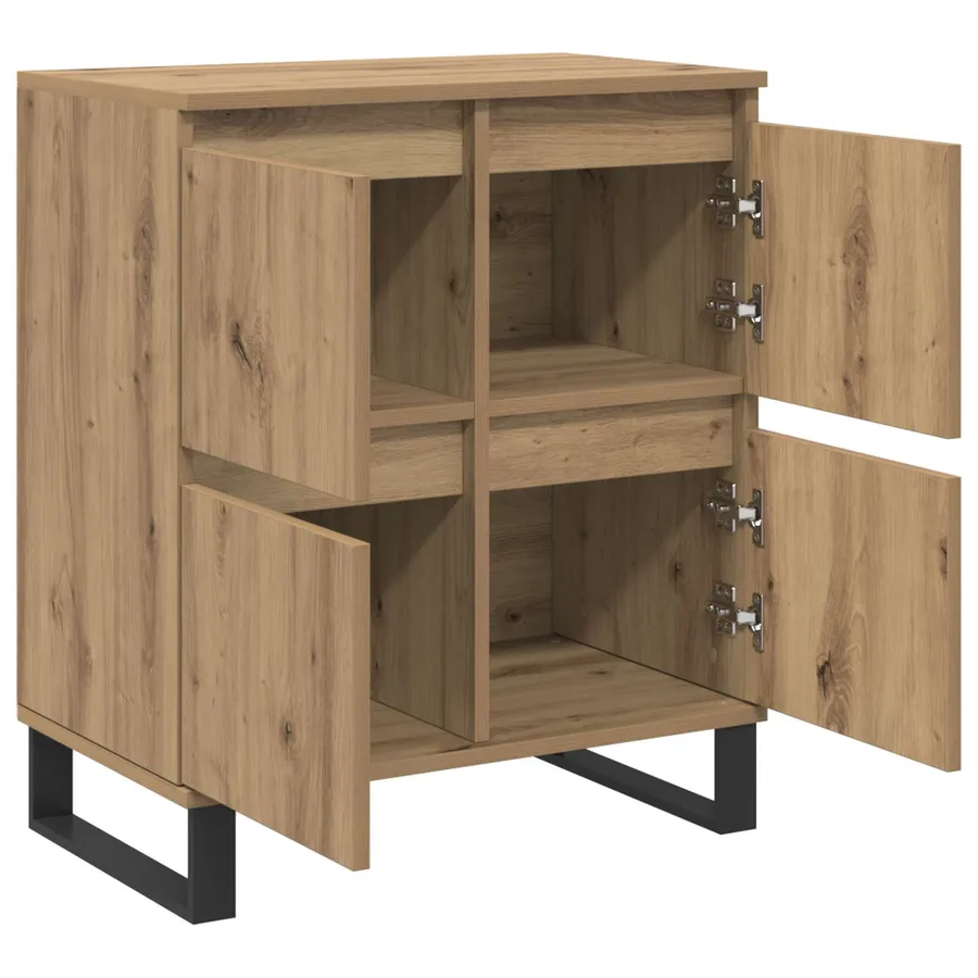 Buffet 2 pcs Chêne artisanal 60 x 35 x 70 cm - 6