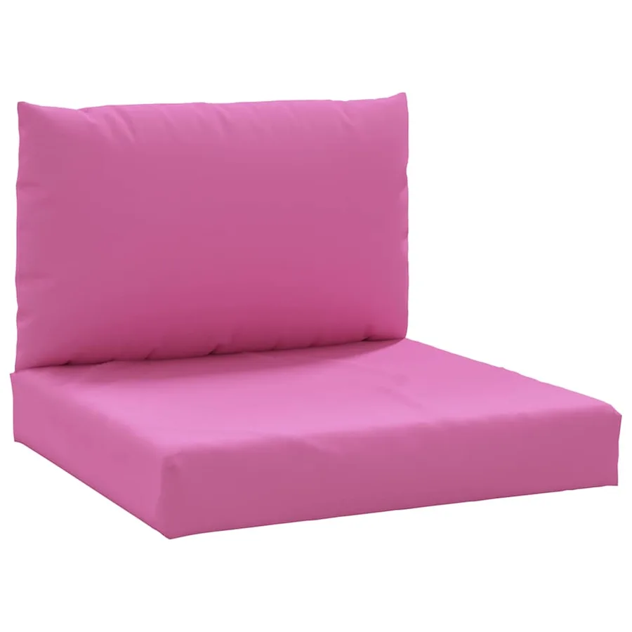 Coussins de palette lot de 2 rose tissu Oxford - 2
