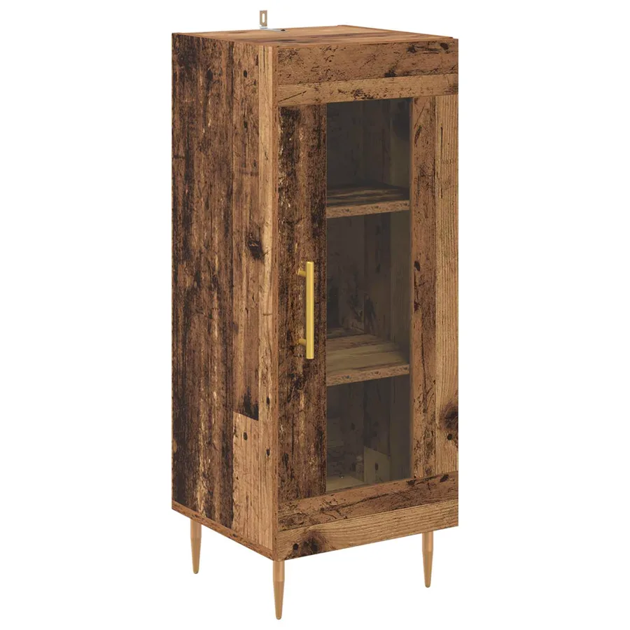 Buffet Bois ancien 34 x 34,5 x 90 cm Bois d'ingénierie - 2