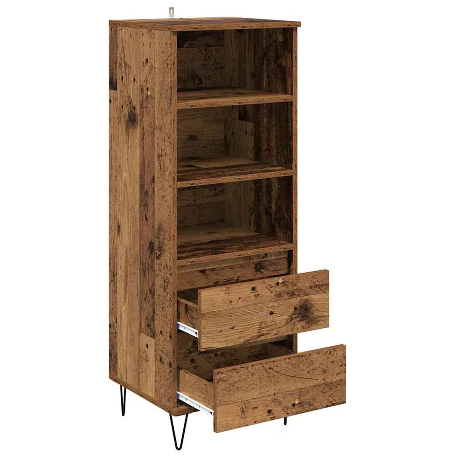 Haut Armoire Bois Ancien 40 x 36 x 110 cm Bois d'ingénierie - 5