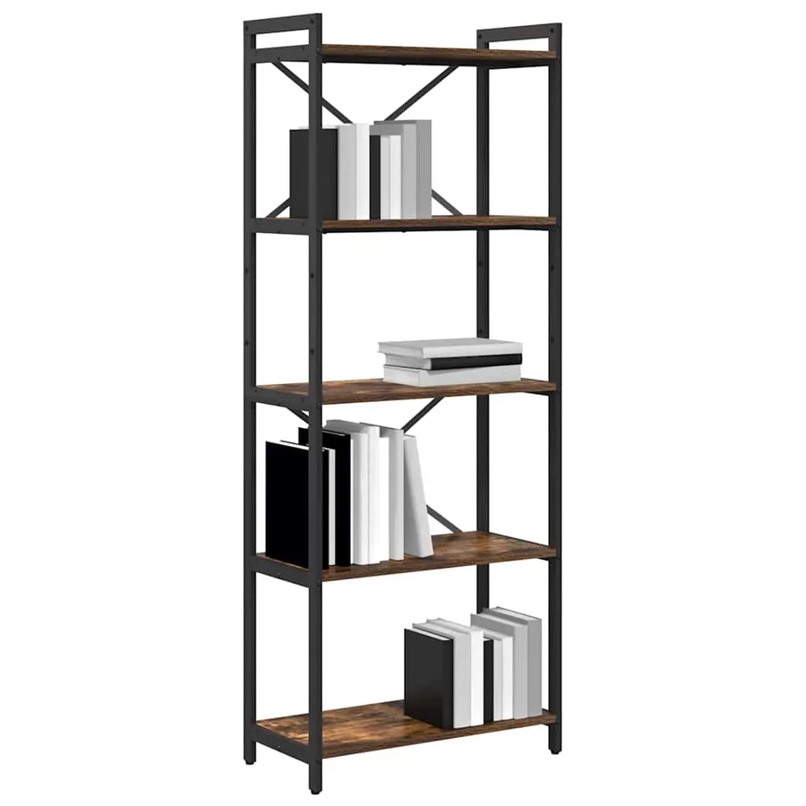 Étagère Chêne fumé 60 x 30 x 155 cm Bois d'ingénierie - 3