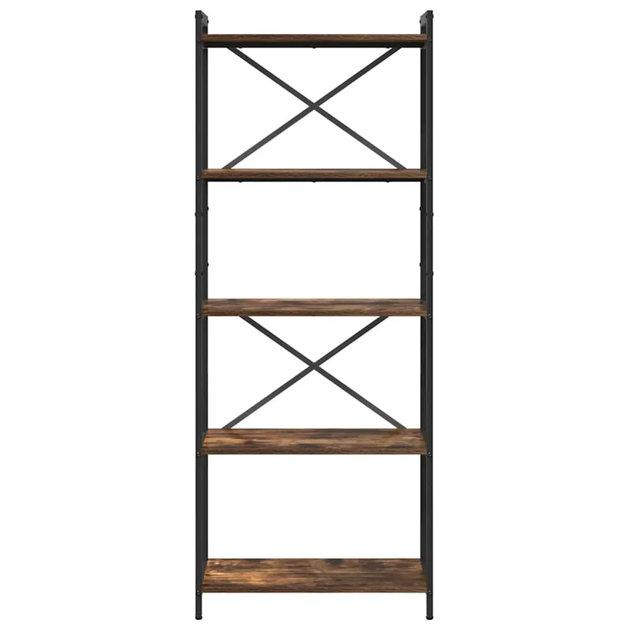 Étagère Chêne fumé 60 x 30 x 155 cm Bois d'ingénierie - 5