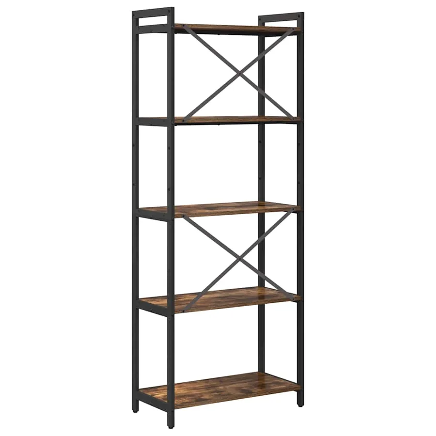 Étagère Chêne fumé 60 x 30 x 155 cm Bois d'ingénierie - 7