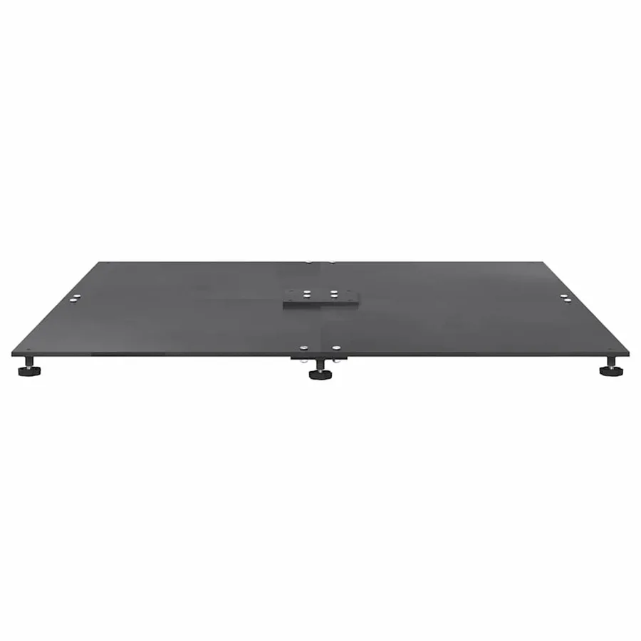 Pied de parasol Gris foncé 100 x 100 x 4 cm Acier - 6