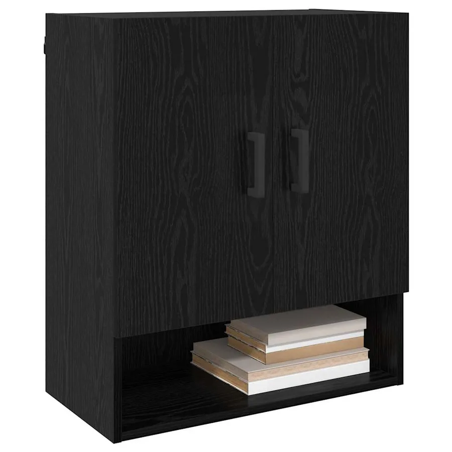 Meuble mural Chêne noir 60 x 31 x 70 cm Bois d'ingénierie - 3