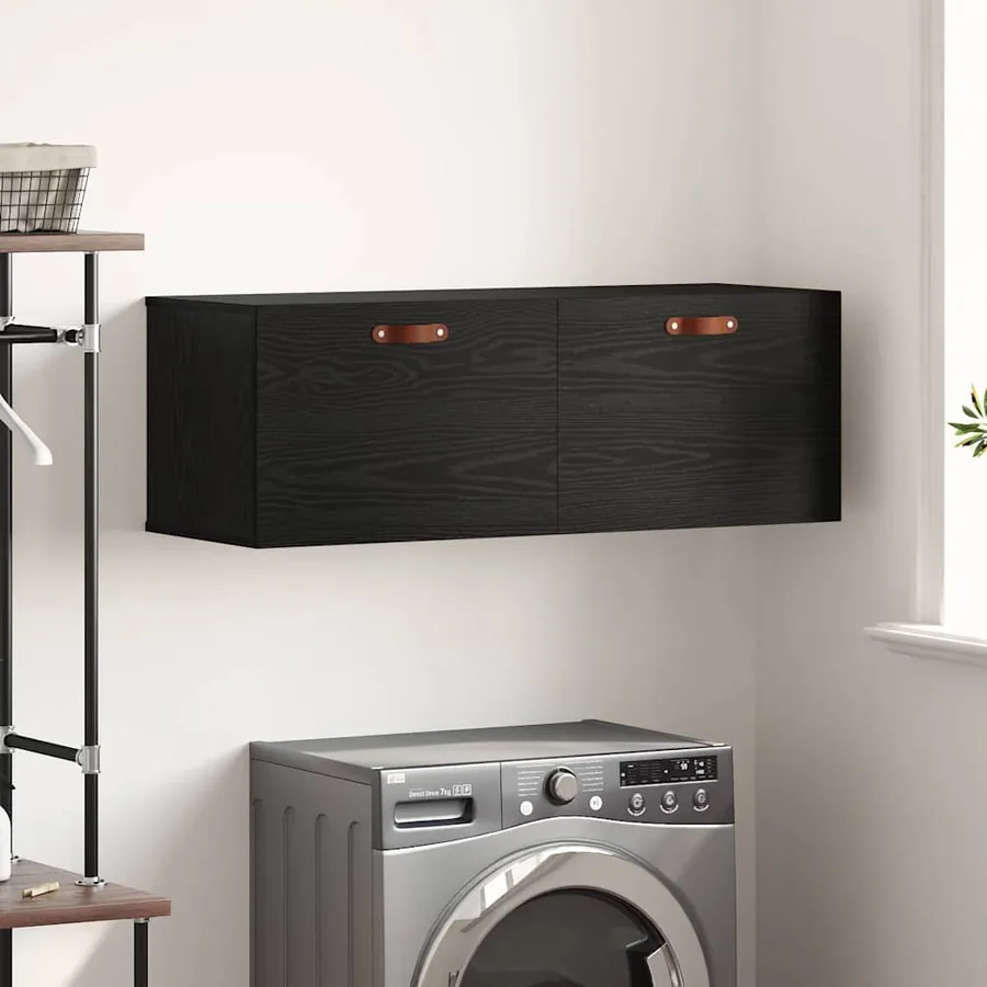 Armoire Murale Chêne noir 100 x 36,5 x 35 cm Bois d'ingénierie
