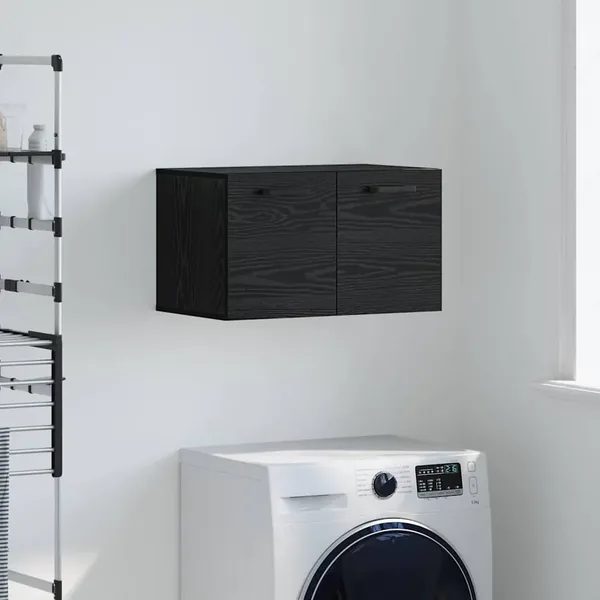 Armoire Murale Chêne noir 60 x 36,5 x 35 cm Bois d'ingénierie