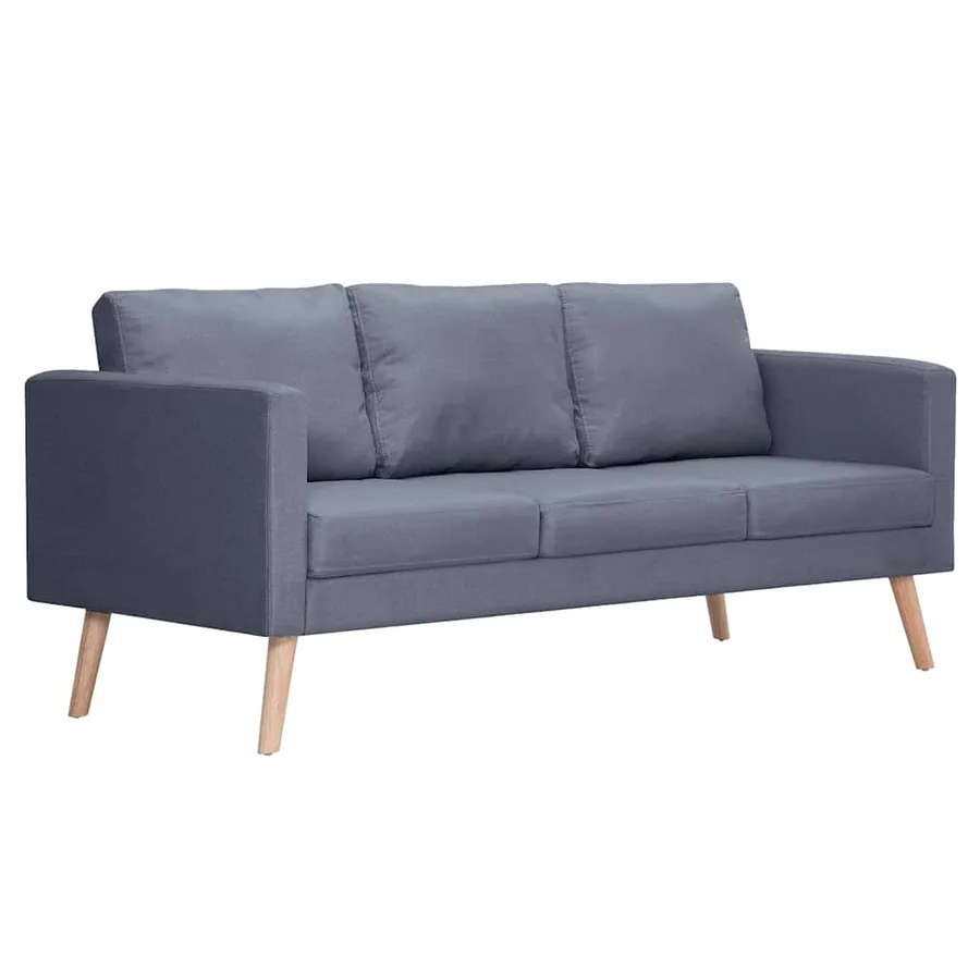 Ensemble de canapés à 2 places et à 3 places Tissu Gris foncé - 4