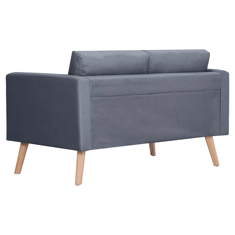 Ensemble de canapés à 2 places et à 3 places Tissu Gris foncé - 8