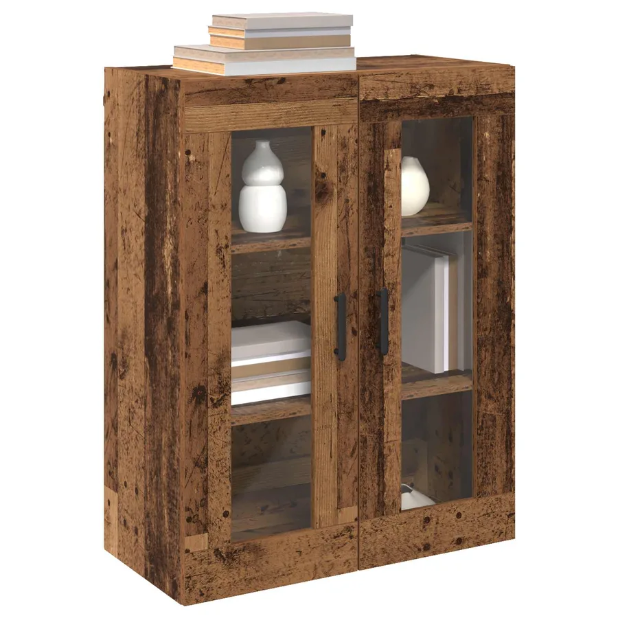 Armoires Murailles 2 pcs Bois ancien 69,5 x 34 x 90 cm - 3