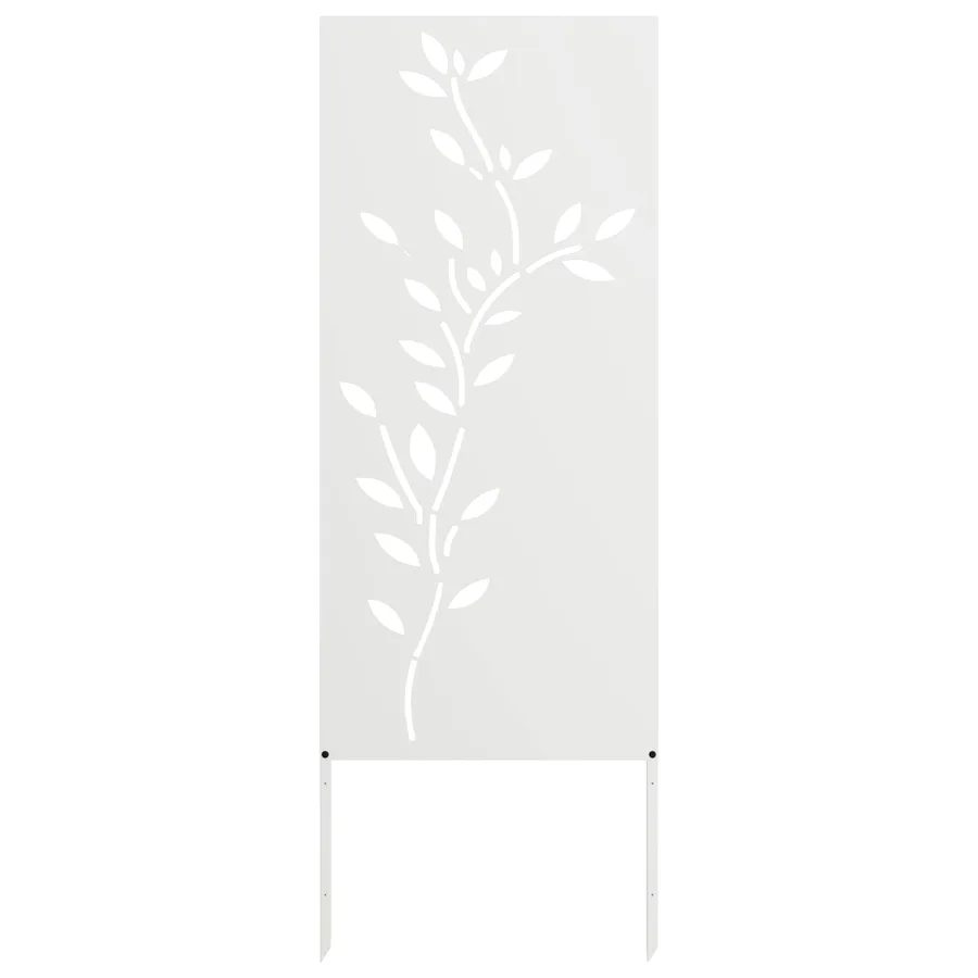 Écran de confidentialité de jardin Floral Blanc 50 x 140 cm - 2