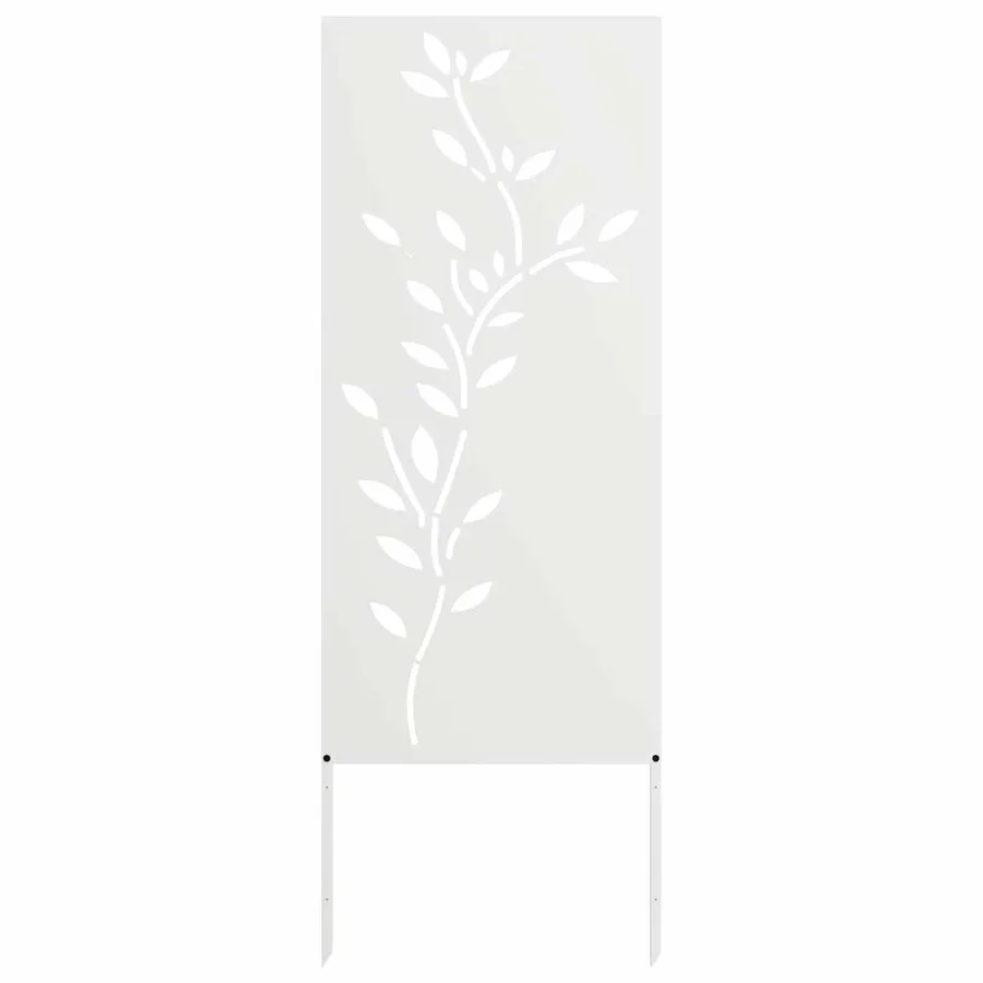 Écran de confidentialité de jardin Floral Blanc 50 x 140 cm - 4