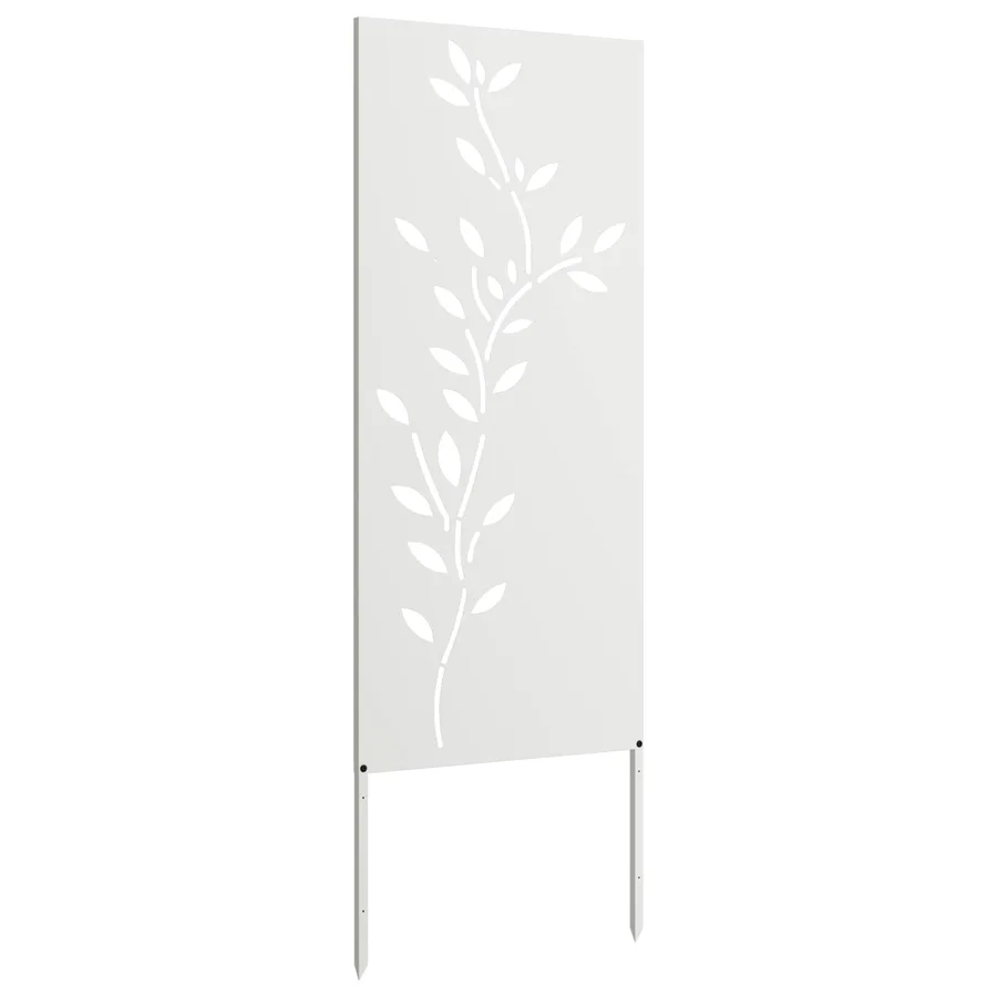 Écran de confidentialité de jardin Floral Blanc 50 x 140 cm - 5