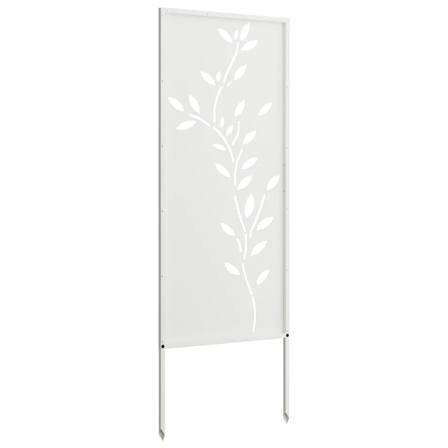 Écran de confidentialité de jardin Floral Blanc 50 x 140 cm - 6