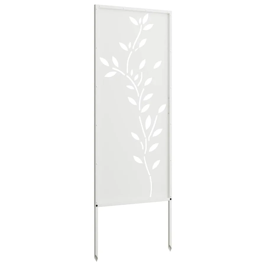 Écran de confidentialité de jardin Floral Blanc 50 x 140 cm - 7
