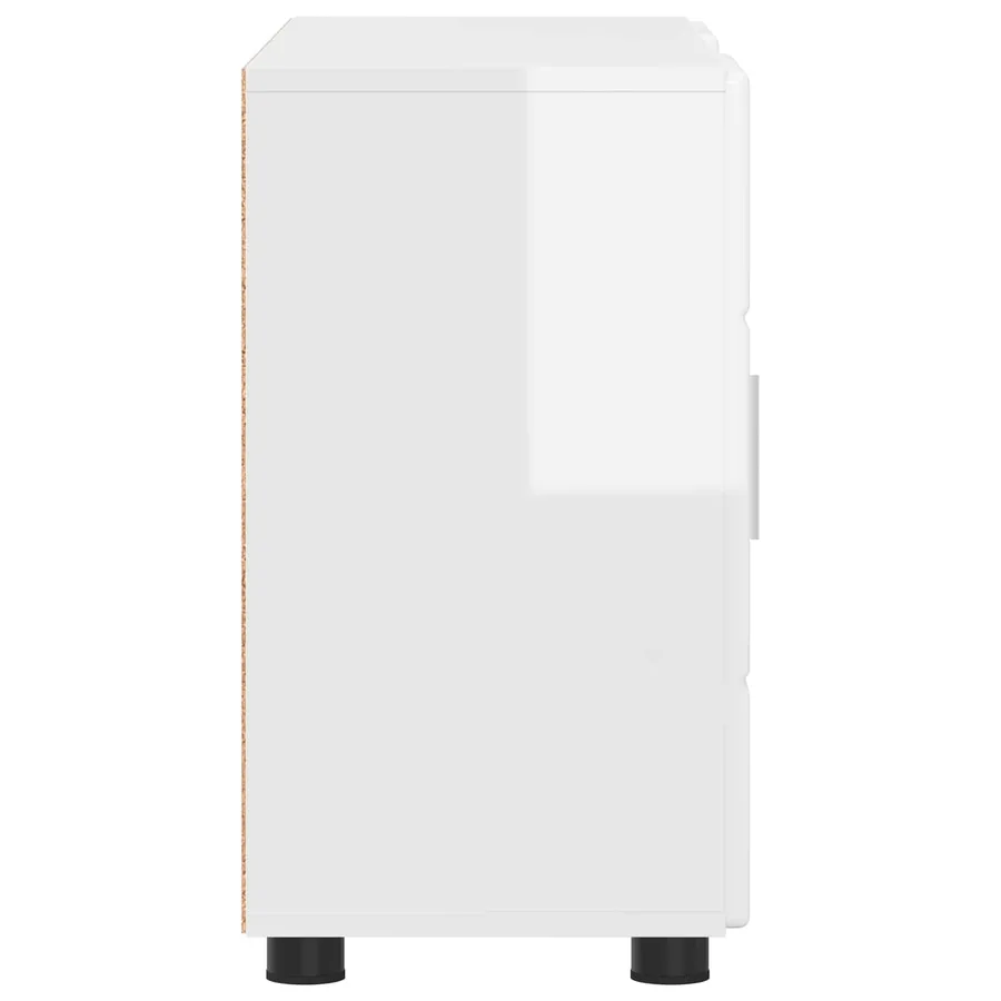 Buffet avec étagère FLORIN Blanc brillant 88,5 x 30,5 x 55,5 cm - 7