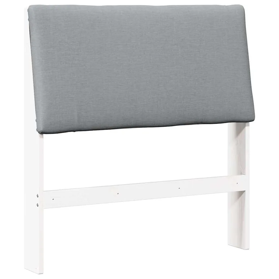 Tête de lit capitonnée Gris clair 90 cm Pin massif - 2
