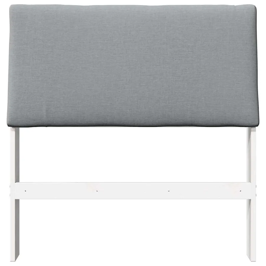 Tête de lit capitonnée Gris clair 90 cm Pin massif - 4