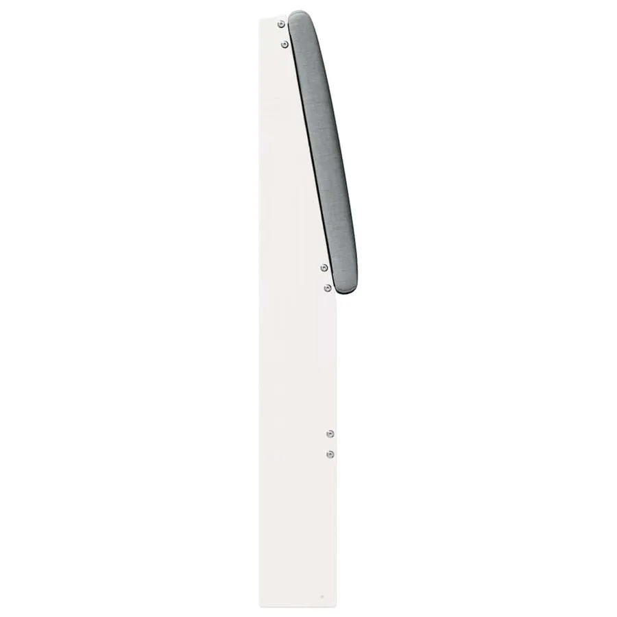 Tête de lit capitonnée Gris clair 90 cm Pin massif - 5