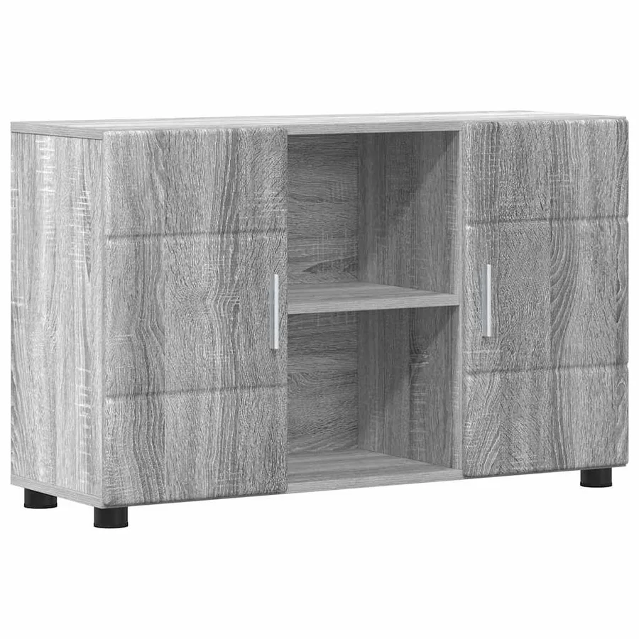 Buffet avec étagère FLORIN Gris Sonoma 88,5 x 30,5 x 55,5 cm - 2
