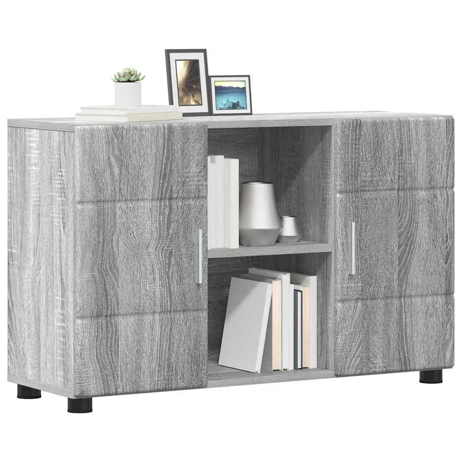 Buffet avec étagère FLORIN Gris Sonoma 88,5 x 30,5 x 55,5 cm - 3