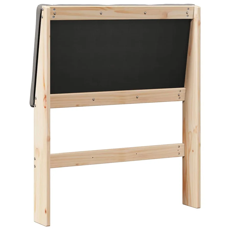 Tête de lit capitonnée Taupe 75 cm Pin massif - 6