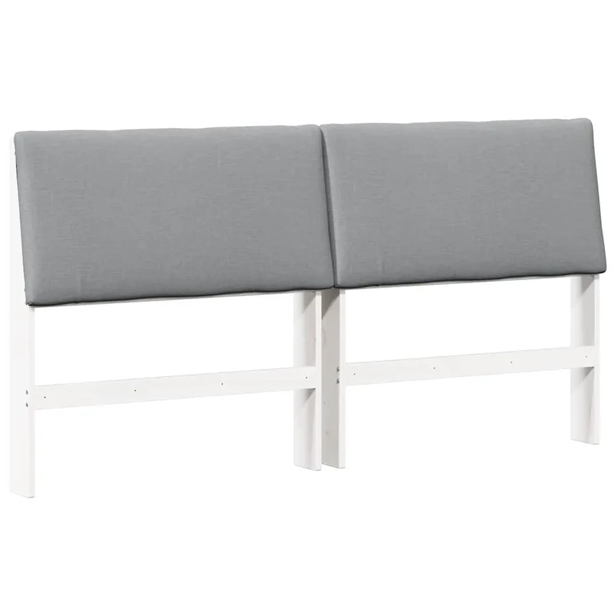 Tête de lit capitonnée Gris clair 180 cm Pin massif - 2