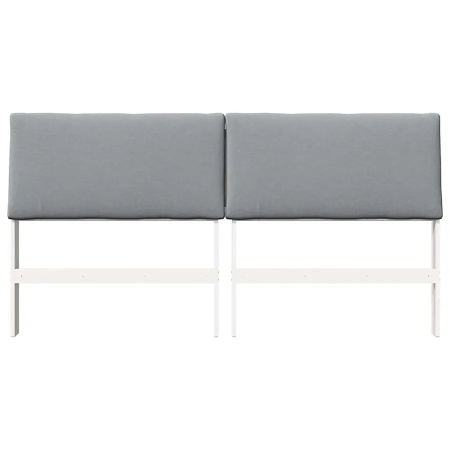 Tête de lit capitonnée Gris clair 180 cm Pin massif - 4
