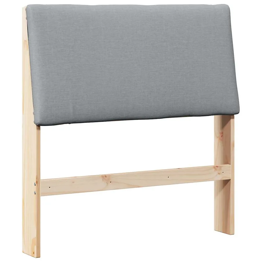 Tête de lit capitonnée Gris clair 100 cm Pin massif - 2