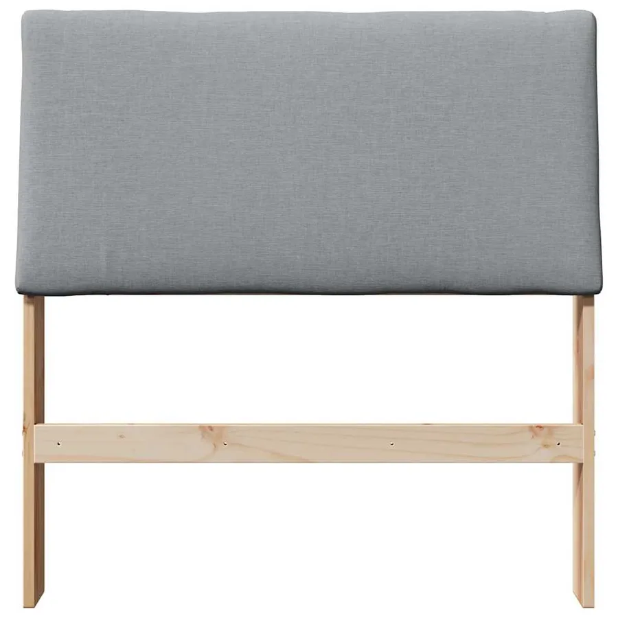 Tête de lit capitonnée Gris clair 100 cm Pin massif - 4
