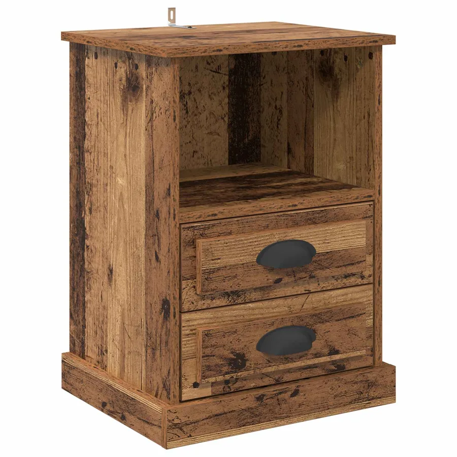 Cabinet de chevet Bois ancien 36 x 43 x 60 cm Bois d'ingénierie - 2